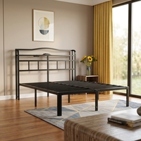 Hochwertiges professionelles Eisenrahmenbett, Kunstbett aus Eisen für Zuhause, Doppelbett, 1,8 Meter, mittelgroß, leerer Rahmen