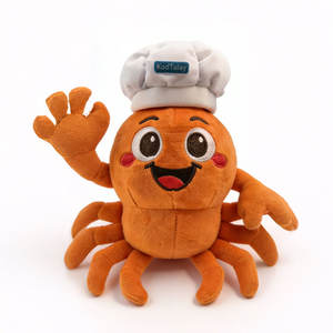 ספקים סיניים צעצועי ילדים צעצועי קטיפה צעצועי סרטן מצוירים בהתאמה אישית צעצועי קטיפה של דמויות מצוירות - Product Image 3