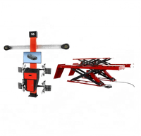 Machine d'alignement de roues 3D haute précision Huandyn HD-JG8, élévateur à 4 poteaux, changeur de pneus automatique, 220 tr/min, 75 kg, écran LED, équilibreuse de roues