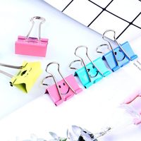 Pinces à reliure Trombones colorés Pinces à papier Clips de taille assortie Cadeaux de professeur de bureau avec visage souriant creux mignon coloré