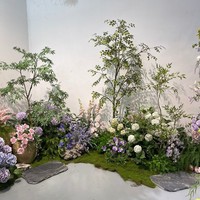 Grand Arbre Artificiel Faux Mahonia de 1,80 m – Plante Moderne Minimaliste pour Bureau, Hall d'Entrée, Zone de Réception, Salle d'Exposition, Aménagement Paysager