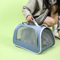 Sac de transport pliable pour chat et lapin en tissu Oxford, confortable, respirant, portable, à porter à l'épaule ou à la main, directement de l'usine