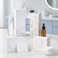 Boîte cadeau en papier artistique avec logo personnalisé, pliable, adaptée aux soins de la peau, aux cosmétiques, aux bougies, aux parfums, aux tasses isothermes, style frais