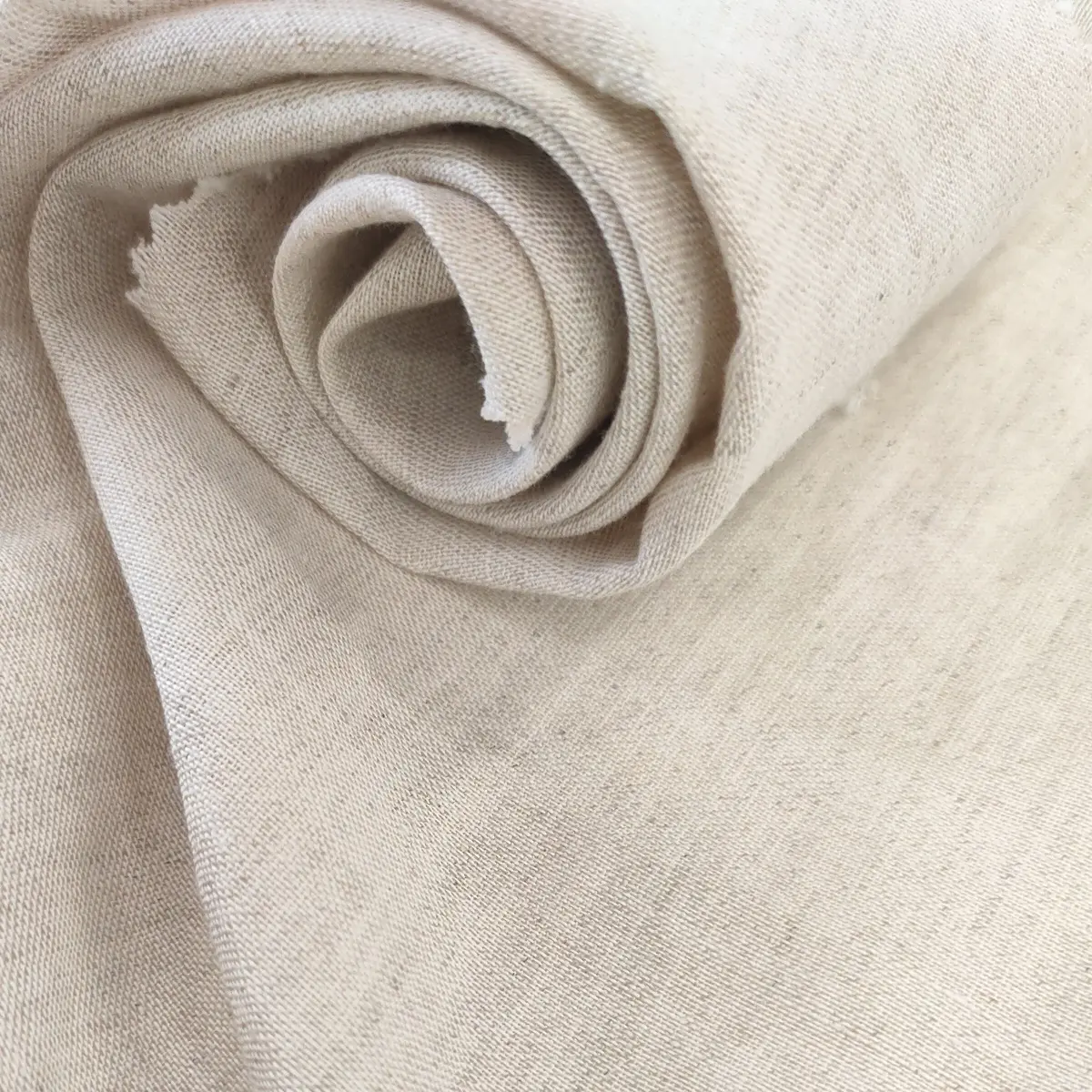 Натуральная Органическая 55% льняная 45% хлопчатобумажная ткань, индивидуальный дизайн для одежды и домашнего текстиля, льняная хлопчатобумажная ткань