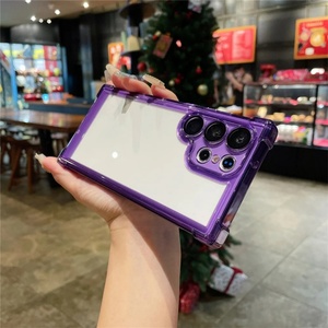 เคสโทรศัพท์ใสกันกระแทก รุ่น Hot Sale สำหรับ Samsung Galaxy S25 S24 Ultra S23FE S22 Plus สีดำล้วน - Product Image 3