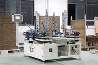 Machine robotisée automatique de pose de clous aux coins des cadres sur 4 côtés, machine de jonction de cadres photo à haute production pour la fabrication de cadres photo en bois