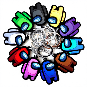 <strong>Among</strong> <strong>Us</strong> Game Series Cartoon Peripheral Space Werewolf Killing Plastic <strong>Keychain</strong> Bag Pendant Jewelry - Product Image 1