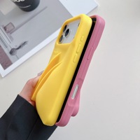 Coque de téléphone en silicone tendance en forme de rouge à lèvres et de gloss, protection intégrale pour iPhone 11-17 Pro Max avec boîte d'emballage