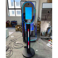 Spiegelme Selfie Booth 65 Inch Camera SLR/Smartphones Gratis Accessoires 6-9 Personen Capaciteit Metalen Constructie Direct Afdrukken