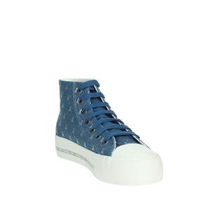 Sneakers da Ragazza Patrizia Pepe, Scarpe Moda in Tela con Suola Alta Stile Jeans - Product Image 5