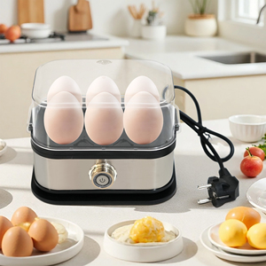 Caldera de huevos antisecado y apagado automático multifuncional con una capacidad de 6 huevos Cocina de huevos fácil de limpiar - Product Image 2
