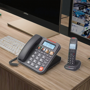 Teléfono Fijo Inalámbrico Digital Dect 6.0 para Uso Doméstico y Comercial, Altavoz de Escritorio, Función de Retención/Transferencia, Intercomunicador, Llamadas en Varios Idiomas - Product Image 5
