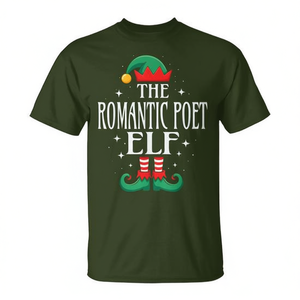 T-shirt de Noël Romantique Poet Elf, chemise de Noël assortie pour les fêtes - Product Image 2