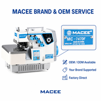 Machine à coudre surjeteuse industrielle à entraînement direct haute vitesse 4 fils MC-747DF