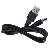 Cable de Alimentación USB a DC 5.5x2.1mm, Cable de Carga USB 2.0 a DC 5V de 1m