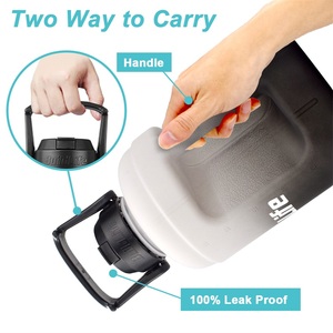 Quifit Outdoor Sport Gym 2.2l Half Gallon Cruche Gradient Time Marquages PETG Bouteille d'eau en plastique avec marqueur de temps Paille - Product Image 3