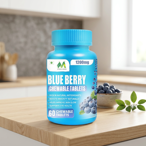 Comprimés à croquer aux extraits de plantes de myrtille naturelle, complément alimentaire à base de plantes pour soutenir les antioxydants, la santé oculaire et stimuler l'immunité - Product Image 4