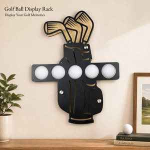 Wall Mounted Golf Ball Organizer Wooden Display <b>Rack</b> for Home Office Golf Room Clubhouse Golf Shop Decor Collections and Gifts - Product Image 1
