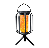 Lanterne solaire LED rechargeable par USB en forme de bocal Mason, étanche IP65, effet flamme suspendu pour le camping et le jardin
