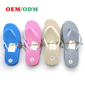 Nicecin – Tongs personnalisables avec logo, recyclables en PE, légères, pour voyage, couleur unie, sandales de plage, étiquette de taille, approvisionnement en gros, OEM ODM - Product Image 1