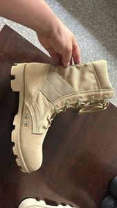 TSB100 Ceremony Full grain cow leather black tactical boots with fasten side buckle durable and long lasting training men boots - Product Image 3