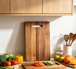 Exclusivité transfrontalière, Planche à découper en teck pour la maison, Spéciale pour les steaks et les aliments cuits, Planche à découper en bois - Product Image 2