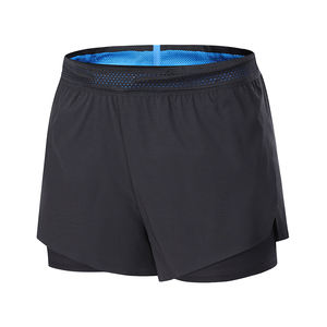 Shorts de sport pour hommes extensibles ajustés par compression pour l'entraînement de rue avec coutures anti-frottements - Product Image 3