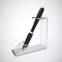 Support de stylo en acrylique de marque OEM fabriqué sur mesure en usine au Guangdong - Élégant présentoir de vitrine