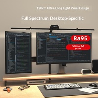 Lampe de bureau à pince col de cygne pliable double tête USB en plastique LED pour jeux, études et lecture, spécialement conçue pour les étudiants, protection oculaire, transfrontalière