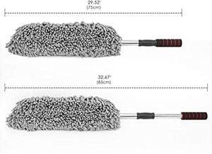 Plumero multiusos para coche, cepillo de microfibra para Exterior e Interior, con mango extensible - Product Image 6