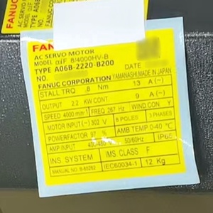 A06B-2220-B000 อุปกรณ์เสริมระบบ FANUC มอเตอร์ของแท้ใหม่เอี่ยมพร้อมการรับประกันหนึ่งปี - Product Image 1