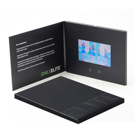 Dernière innovation écran cadeau de message personnalisé, publicité commerciale, publicité de vœux, vidéo lcd, carte de livret