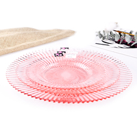 Assiettes de présentation en verre cristal écologiques, élégantes et modernes, vertes, pour événements, nouveau design, mariage, décoration intérieure, vente en gros