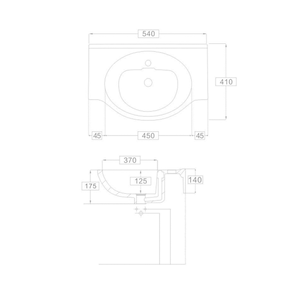 Tocador de baño JETMAN, lavabo individual, armarios de baño semi-empotrados, tocador de baño blanco - Product Image 3