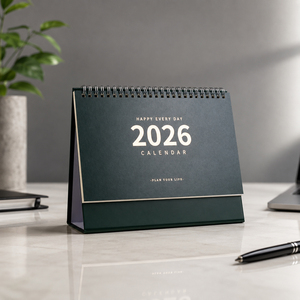 Calendario <span class=keywords><strong>de</strong></span> Escritorio Espiral Negro Retro 2027 con Diseño Minimalista <span class=keywords><strong>de</strong></span> Números, Papel Offset, Acabado en Relieve para Decoración <span class=keywords><strong>de</strong></span> Oficina - Product Image 6