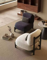 Fauteuil de salon moderne en tissu durable capitonné, fauteuil d'appoint de luxe