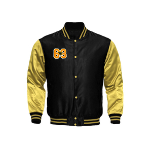 Custom Wholesale 100% Polyester Made Satin Bomber <b>Jackets</b> For Adults With Custom Logo - Product Image 6