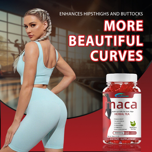 Gommose Biologiche OEM Private Label per l'Aumento dei Glutei con <span class=keywords><strong>Maca</strong></span> Nera, <span class=keywords><strong>Rossa</strong></span> e Gialla + Aguaje - Integratore Erboristico per le Curve dei Fianchi degli Adulti - Product Image 5