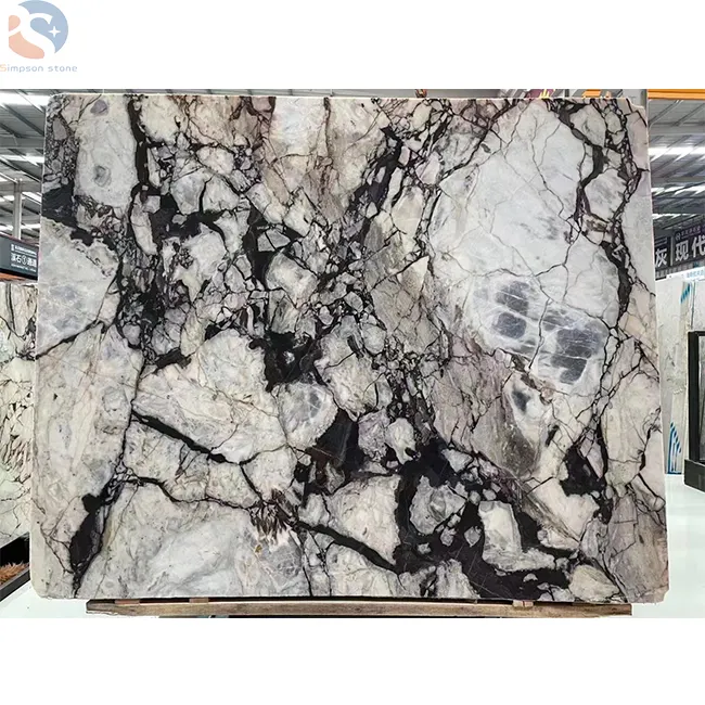 China Luxury White Marble With Black Veins Wall Tiles Natural Bookmatched White Marble block price family marble tile