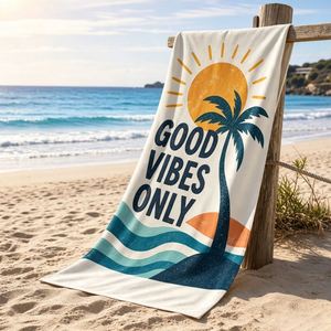 Print Logo Cotton Soft for Travel Event Business Promotional Gift Custom <b>Beach</b> <b>Towel</b> - Product Image 1