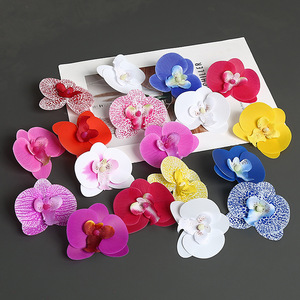 <strong>Film</strong> Processed Moth Orchid Flower Head 8cm Single Bloom Plastic Material for Wedding Hotel Home Photography Decoration - Product Image 1