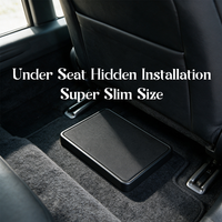 Subwoofer actif pour voiture à bobine simple de 7 pouces haute puissance, design super fin, 200W RMS, 1500W de crête, basses profondes