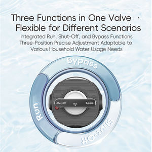 Système de filtration d'eau pour toute <span class=keywords><strong>la</strong></span> <span class=keywords><strong>maison</strong></span> Menred, débit élevé 2,5 m³/h, boîtier de filtre <span class=keywords><strong>à</strong></span> eau avec filtre <span class=keywords><strong>à</strong></span> sédiments 10'' x 4,5'', vanne de dérivation - Product Image 5