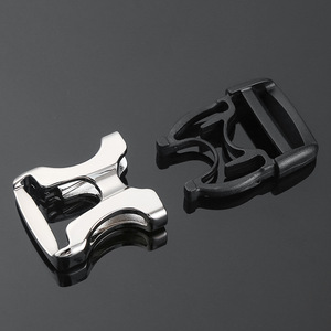 Hebilla de Liberación Lateral de Metal Jiuyuan, Aleación de Zinc Plateada, Accesorios Duraderos para Bolsos, Mochilas y Ropa - Product Image 3