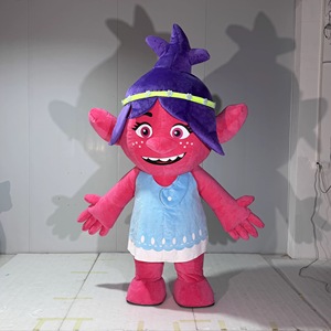 FUNTOYS Costume de mascotte gonflable <span class=keywords><strong>Trolls</strong></span> Personnages <span class=keywords><strong>Poppy</strong></span> & Branch Déguisement pour événements et fêtes d'anniversaire pour adultes - Product Image 1