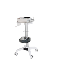 Chariot de support de moniteur médical en alliage d'aluminium avec hauteur réglable pour clinique, hôpital, salon, salle à manger, entrepôt