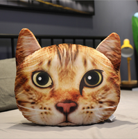 Peluche personnalisée à bas prix, oreiller en peluche de simulation, chat en peluche personnalisé, oreiller en peluche de simulation de chat
