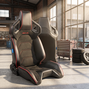 Siège sport Raptor personnalisé SSCUS à faible MOQ avec revêtement en cuir PU et tissu sergé résistant, confortable et durable - RAP924-ALC/PU - Product Image 1