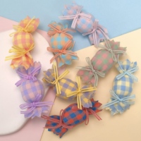 100 pièces nouveau bébé mignon barbe à papa pour accessoires de cheveux en tissu faits à la main chapeaux