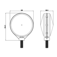 Feux arrière de remorque LED étanches Showlights avec feu stop/DRL/clignotant séquentiel 48W, feux arrière ronds pour remorque
